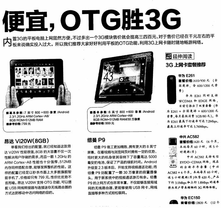 電腦報(bào)熱購?fù)扑]：《便宜，OTG勝3G》